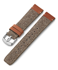 Heritage 20mm Fabric Strap with Leather Accents