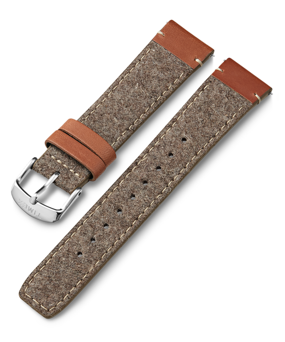 Heritage 20mm Fabric Strap with Leather Accents