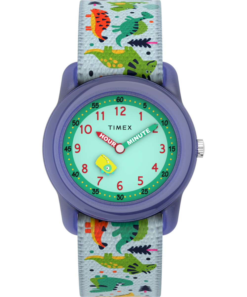 Heritage TIMEX TIME MACHINES 29mm Dinosaur Elastic Fabric Kids Watch