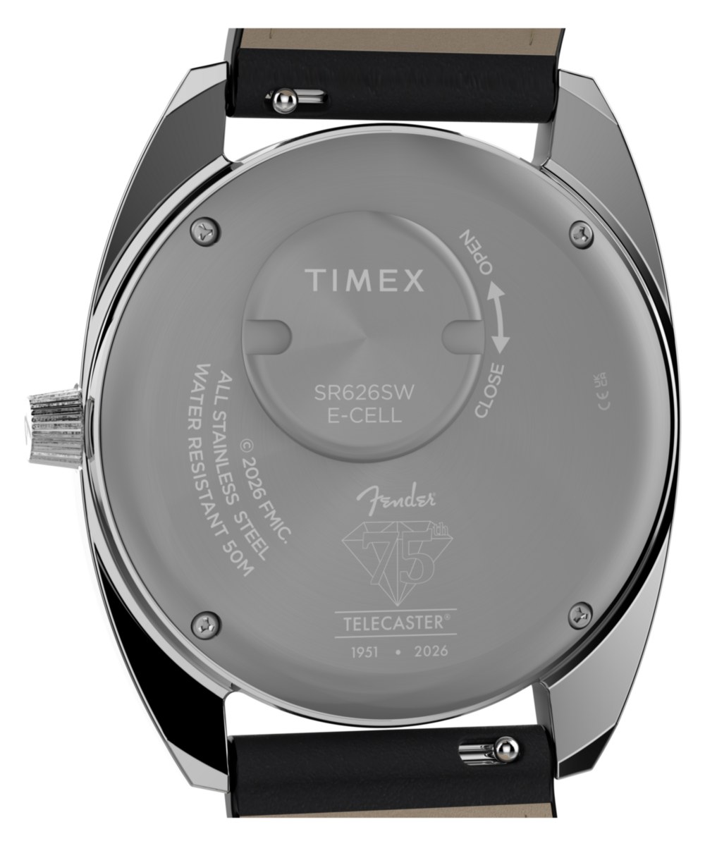Heritage Fender x Timex 37mm Leather Strap Watch Giftset