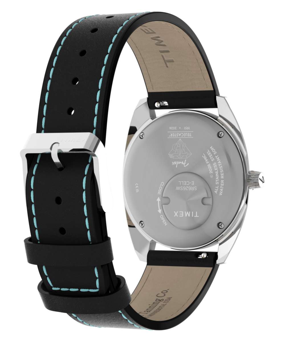 Heritage Fender x Timex 37mm Leather Strap Watch Giftset