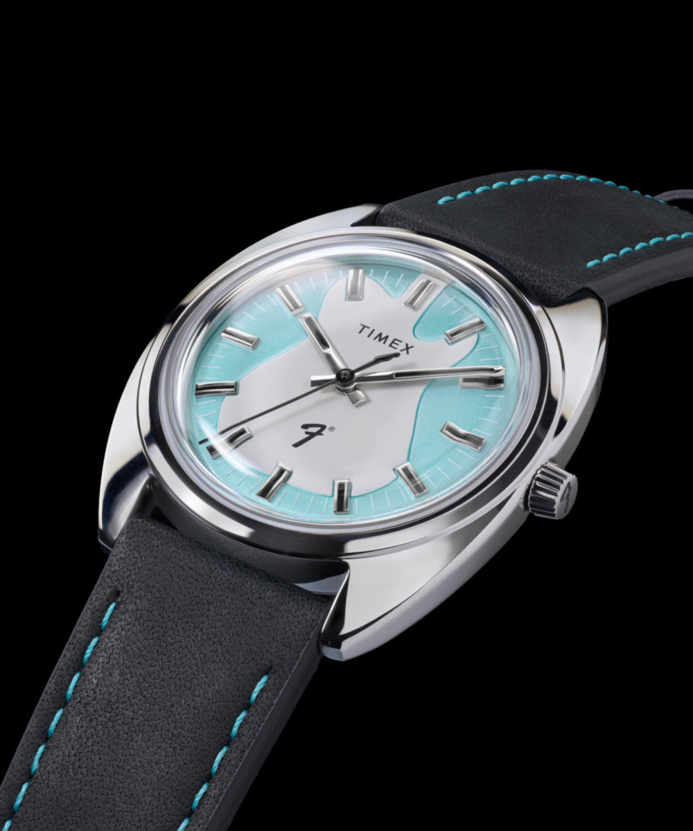 Heritage Fender x Timex 37mm Leather Strap Watch Giftset